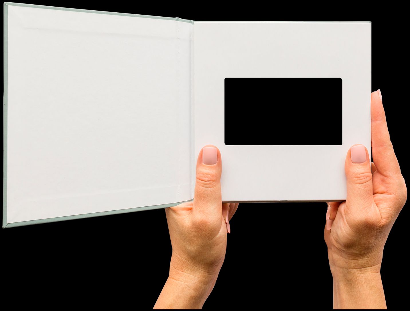 Woman holding Heirloom video book